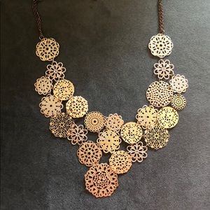 charming charlie rose gold statement necklace